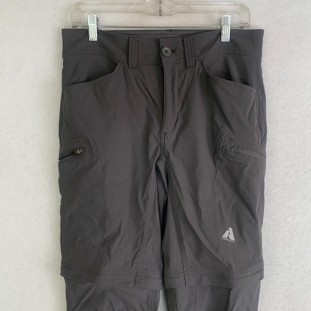 Eddie Bauer First Ascent Convertible Pants Mens 30x32 Gray Hiking Cargo Outdoors - Picture 2 of 10